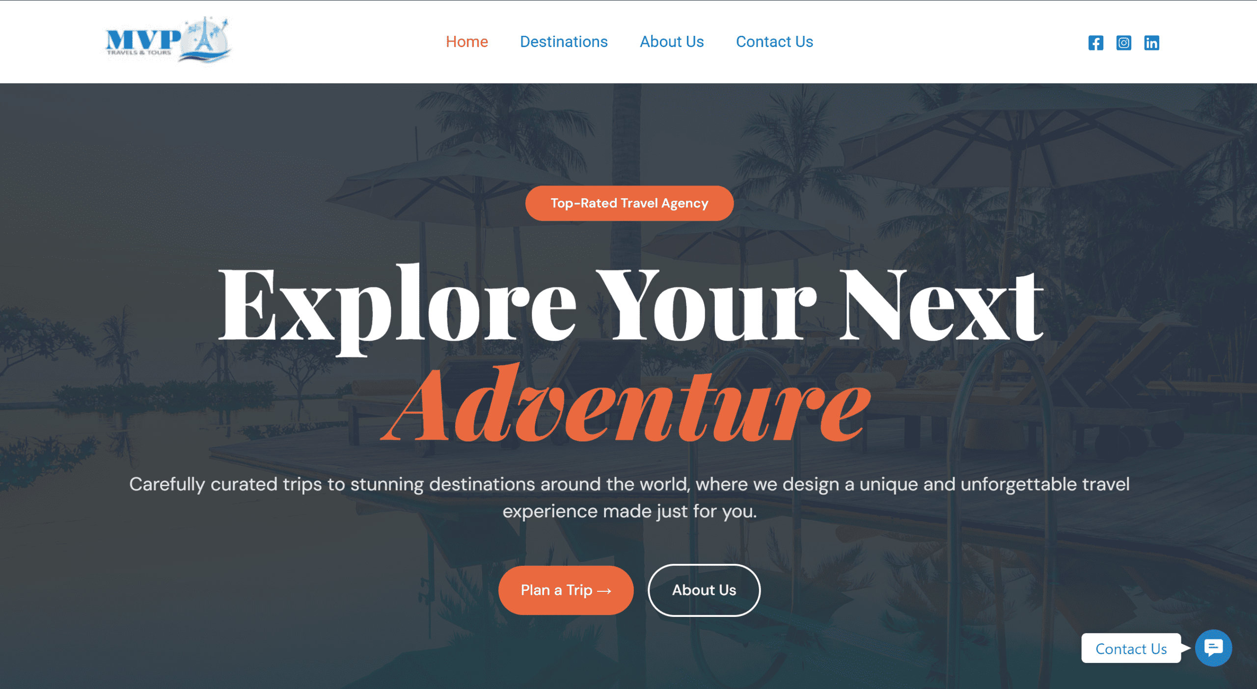 MVP Travels Website